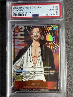 Shanks (OP01-120) Alternate Art Preerrata PSA 10