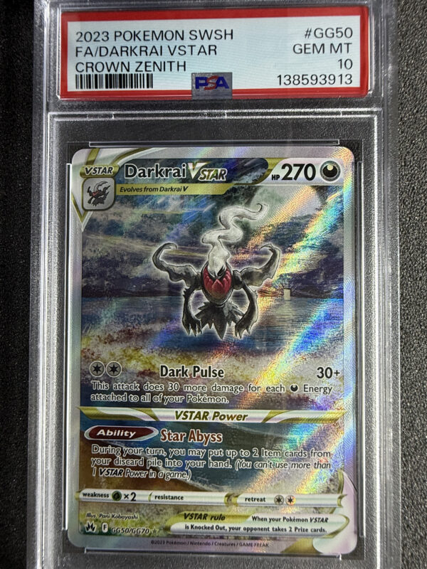 Darkrai VSTAR CRZ GG50 PSA 10