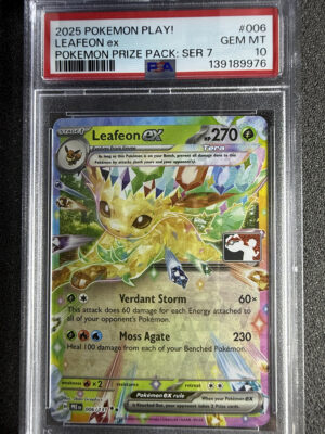Leafeon ex Play! Pokemon Series 7 PSA 10