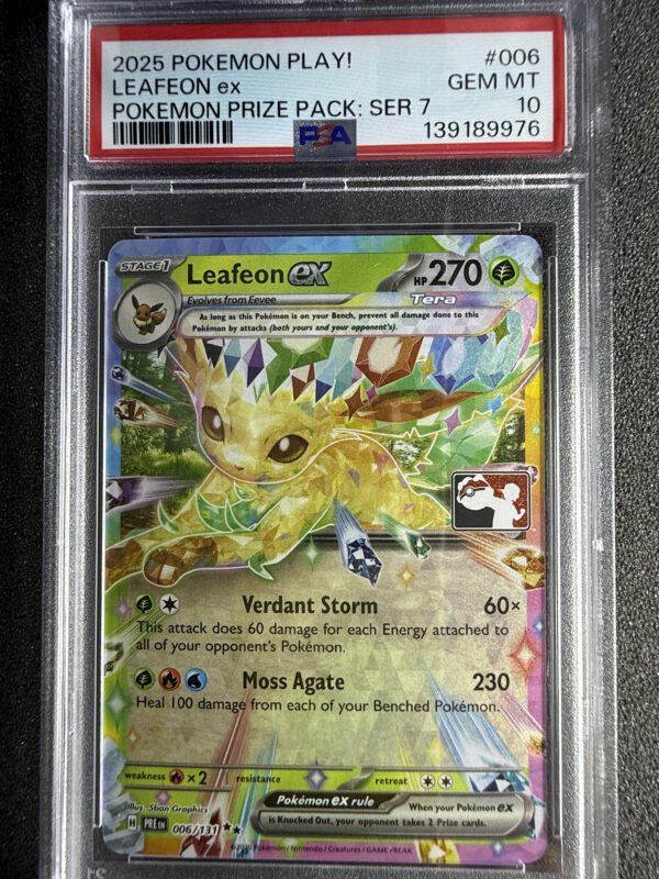 Leafeon ex Play! Pokemon Series 7 PSA 10