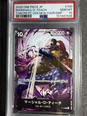 Marshall.D.Teach (P-100) Theme Promotion Pack Ver. The New Four Emperors PSA 10 POP 15