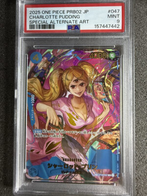 IMG_2997 - Charlotte Pudding (PRB02-047) OP06-047 Special Alternate Art PSA 10 Charlotte Pudding (PRB02-047) OP06-047 Special Alternate Art PSA 10