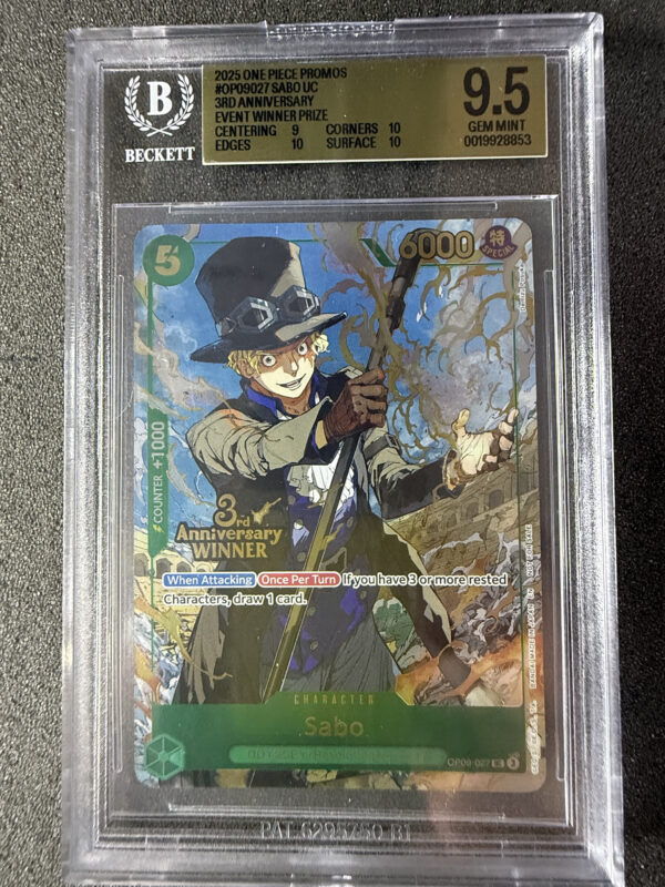 Sabo (OP09-027) 3rd Anniversary Event Winner Prize BGS 9.5