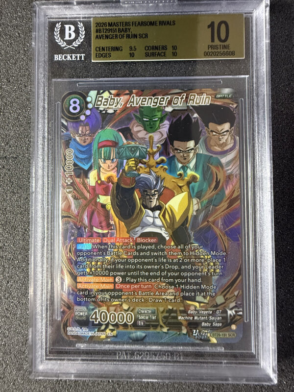 Baby, Avenger of Ruin (BT29-151) Secret Rare Alternate Art BGS 10