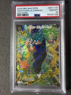 Power of Potara-Vegito, Kefla & Zamasu (BT7-131) God Rare PSA 10