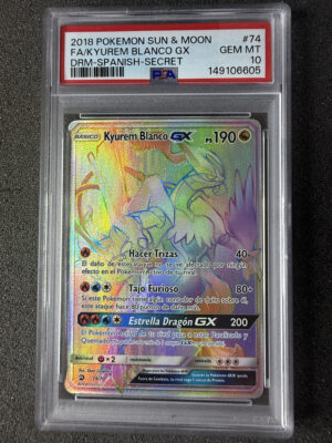 White Kyurem GX DRM 74 Secret PSA 10 POP 1