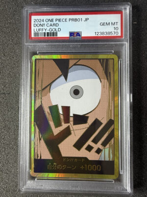 IMG_3171 - Don!! Card PRB01 Luffy Gold PSA 10 Don!! Card PRB01 Luffy Gold PSA 10