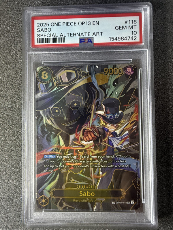 Sabo (OP13-118) OP07 Special Alternate Art PSA 10