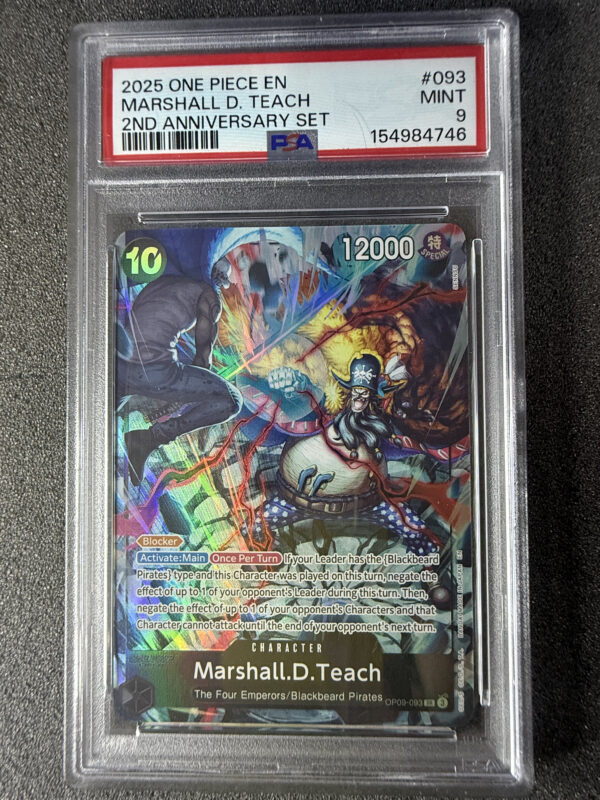 Marshall.D.Teach (OP09-093) 2nd Anniversary Set PSA 9