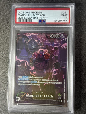 Marshall.D.Teach (OP09-081) 2nd Anniversary Set PSA 9